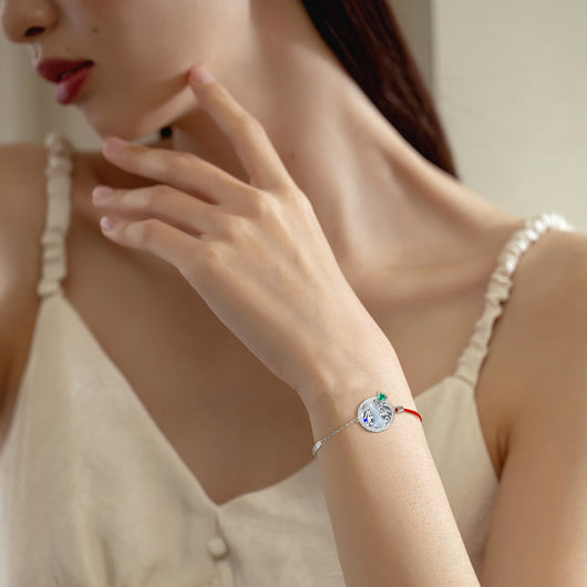 Pulsera Esmeralda Géminis Plata S925 Diseño Original para Mujer - Image 2