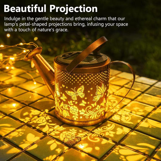 Lámpara Solar Decorativa con Diseño de Tetera para Jardín y Patio - Image 6