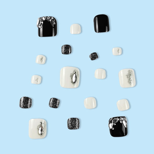 Uñas Postizas Brillantes Desmontables con Cristales Starlight - Image 9