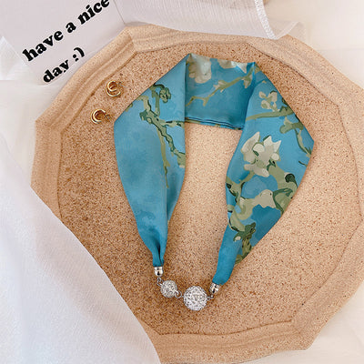Pañuelo de Seda con Cierre Magnético - Protección y Elegancia para el Cuello - Image 14