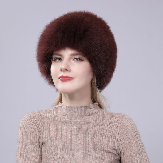 Gorro Tejido con Pelaje de Zorro - Protección Auditiva Cálida para Otoño e Invierno - Image 7