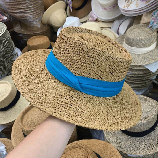 Sombrero de Paja Rafia para Playa - Protección Solar Estilo Verano - Image 2