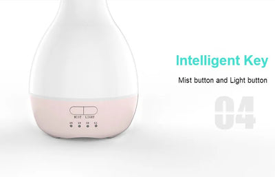 Difusor Ultrasónico con Aromaterapia y Luz LED Multicolor 200ML - Image 16