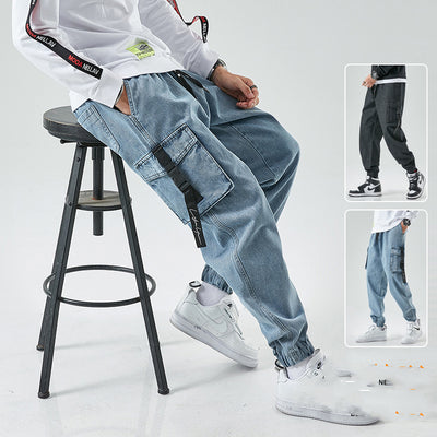 Pantalones Sueltos Estilo Coreano para Hombre - Diseño Moderno Primavera - Image 8
