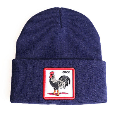 Gorro de Lana Tejido con Bordados de Animales para Invierno - Image 17