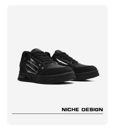 Tenis Plataforma Couple's Negro Estampado Estrella - Moda Urbana Coordinada - Image 15
