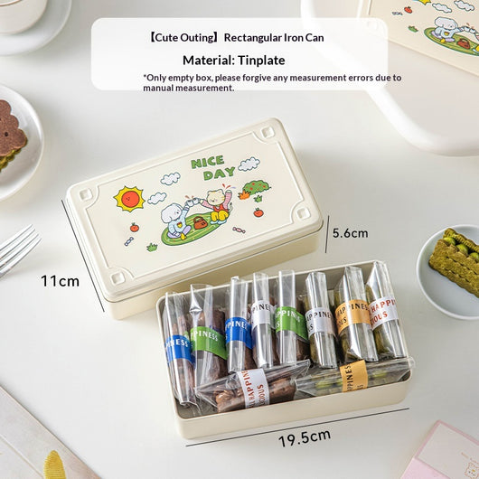 Caja de Almacenamiento Metálica Rectangular con Diseño Infantil - Image 3