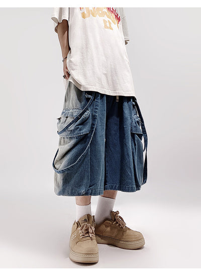 Shorts Denim Cargo Suelto Five Points Casual para Hombre - Image 25