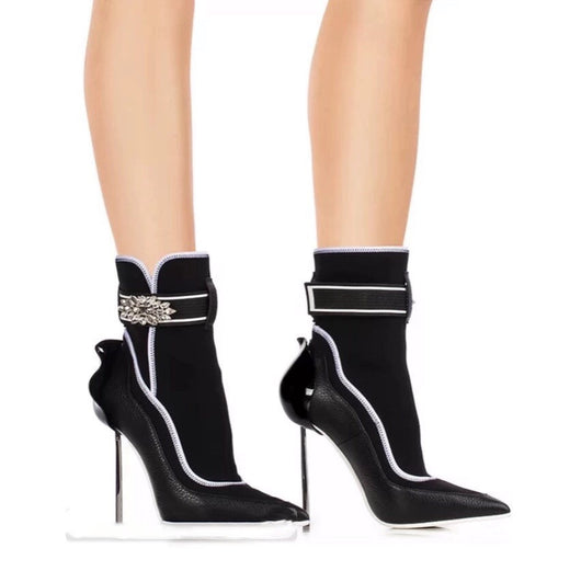 Botines Stiletto Bud Punta Afilada - Tacón Alto Elegante - Image 10