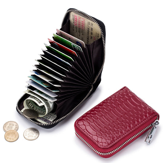 Monedero Pequeño para Tarjetas y Monedas con Patrón de Serpiente para Mujer - Image 3