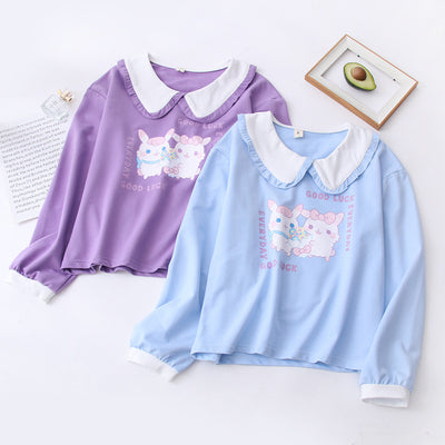 Suéter Estampado Conejo para Mujer - Blusa Cómoda Otoño Invierno - Image 9