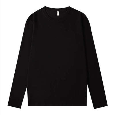 Camiseta Manga Larga Blanca Hombre Algodón Puro Oversized - Image 7