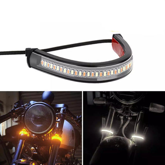 Anillos de Luz LED para Horquilla de Moto con Direccional