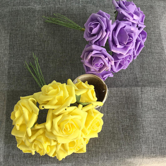 Ramo de 10 Rosas Artificiales PE Premium