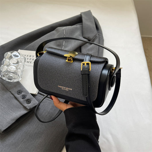 Bolso Mensajero Minimalista de Cuero para Mujer - Image 5