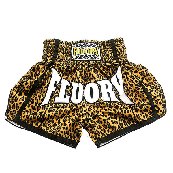 Pantalones Muay Thai Estampado Leopardo para Entrenamiento Hombre y Mujer