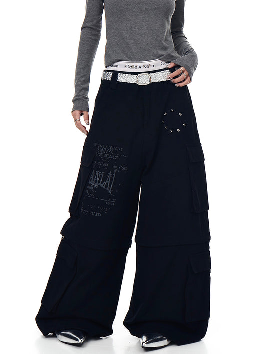 Pantalones Cargo Sueltos con Bolsillos Removibles - Image 13