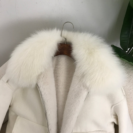 Abrigo de Lana Reversible Grueso para Otoño e Invierno - Image 9