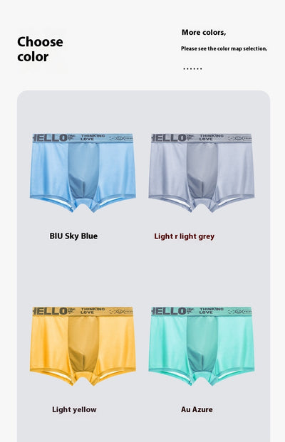 Bóxer de Seda de Hielo para Hombre HELLO - Comodidad Juvenil Premium - Image 13