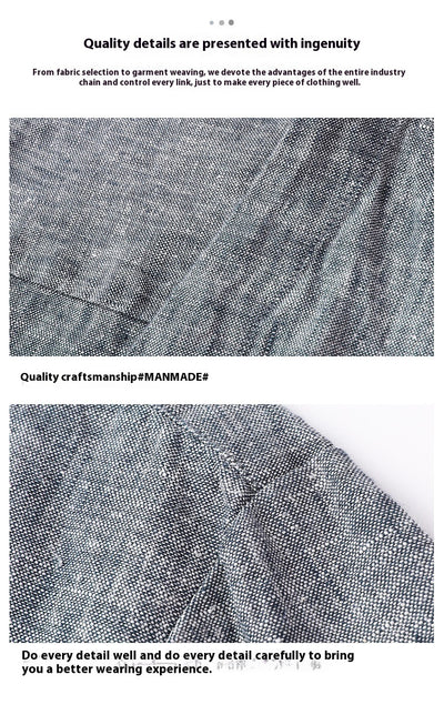 Camisa Casual Manga Larga Escote V para Hombre - Image 11