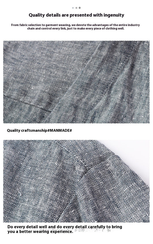 Camisa Casual Manga Larga Escote V para Hombre - Image 11