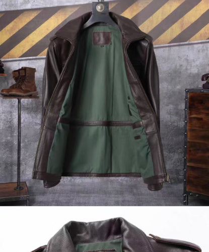 Chaqueta de Cuero para Hombre - Abrigo de Otoño e Invierno - Image 10