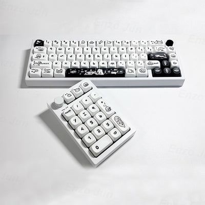 Keycap Gato Fantasy MOA - Diseño Minimalista Blanco y Negro - Image 5