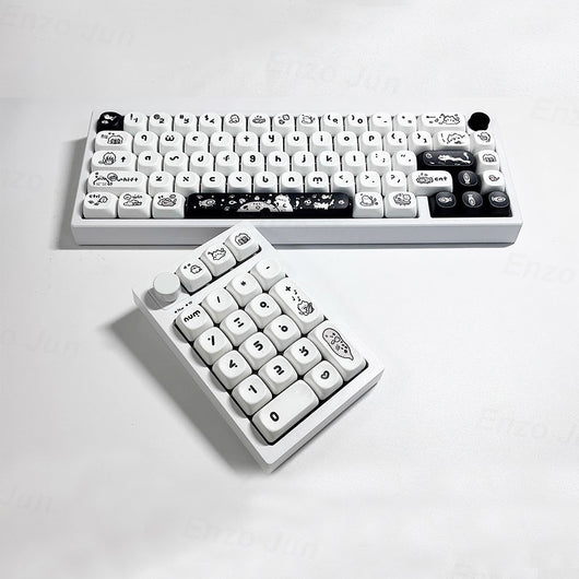 Keycap Gato Fantasy MOA - Diseño Minimalista Blanco y Negro - Image 5
