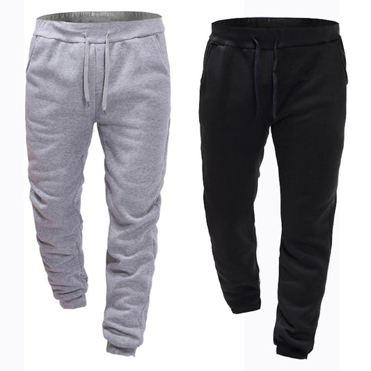 Pantalones de Felpa Lisos para Hombre - Image 2