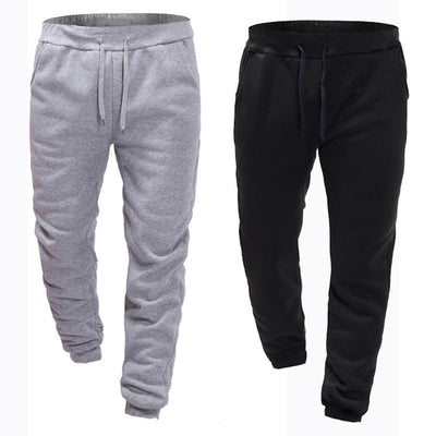 Pantalones de Felpa Lisos para Hombre - Image 2