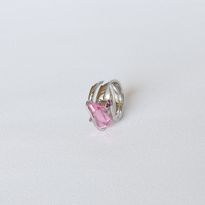Anillo de Circón con Cristal Flor de Durazno - Image 4