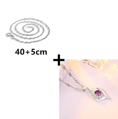 Colgante de Zircón en Plata de Ley para Escote - Image 11