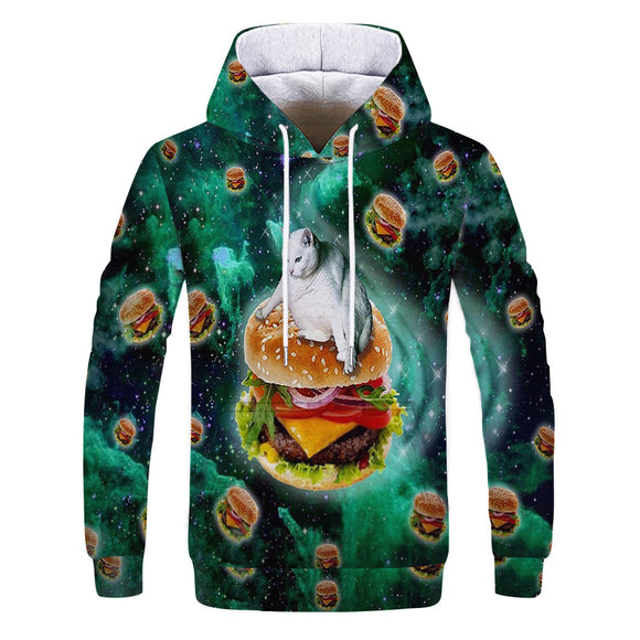 Sudadera Hoodie Impresión 3D Digital para Hombre - Diseño Trendy