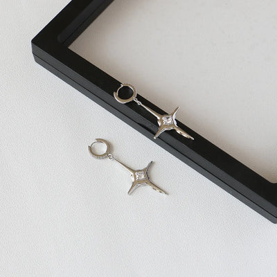 Pendientes de Cruz con Brillantes, Diseño Sencillo y Elegante - Image 18