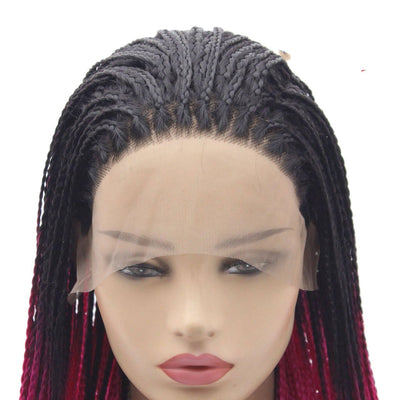 Peluca Morada Trenzada Doble para Mujer Estilo Europeo - Image 5