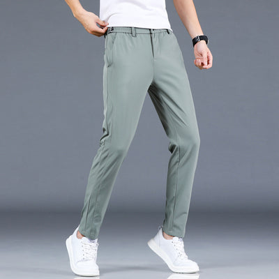 Pantalones Casuales para Hombre en Seda de Hielo - Image 11