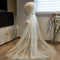 Vestido de Novia Largo con Velo de Perlas Fairy