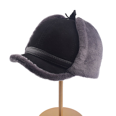 Gorro de Lana de Borrego para Adultos Mayores y de Mediana Edad - Image 4