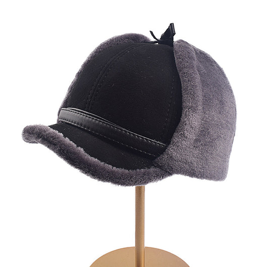 Gorro de Lana de Borrego para Adultos Mayores y de Mediana Edad - Image 4