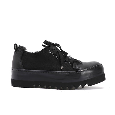 Zapatos de Lona Teñidos a Mano con Suela Gruesa Transpirable - Image 6