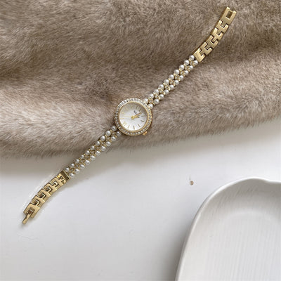 Reloj Pulsera de Perlas Estilo Clásico Elegante - Image 14
