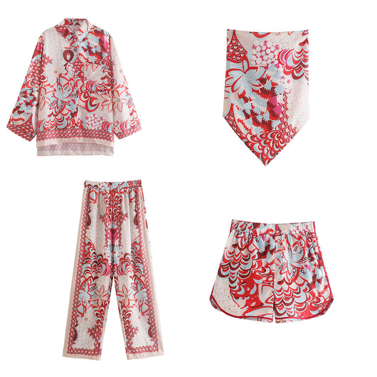 Conjunto de 4 Piezas Elegante para Mujer