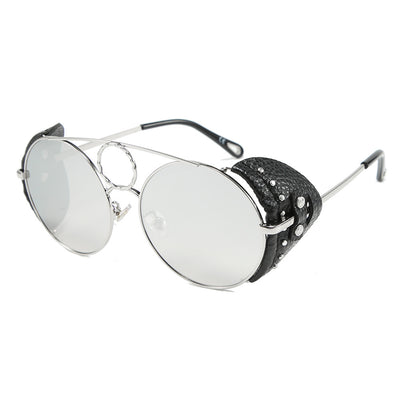 Gafas de Sol Redondas con Remaches Metálicos - Image 4
