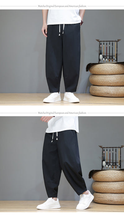 Pantalones Cortos de Verano Hombre - Seda de Hielo Ligeros Pierna Ancha - Image 16