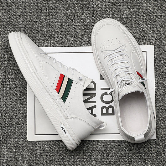 Zapatillas Blancas Cómodas para Estudiantes con Plantilla Elevadora