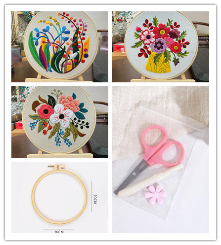 Kit de Costura para Cuadro Tridimensional con Flores Artesanales - Image 37