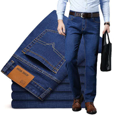 Pantalones Vaqueros Hombre Verano Stretch Seda Hielo Ajuste Relajado - Image 13