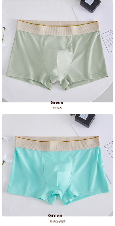 Bóxers de Seda Helada con Rayas para Hombre - Comodidad y Transpirabilidad - Image 8