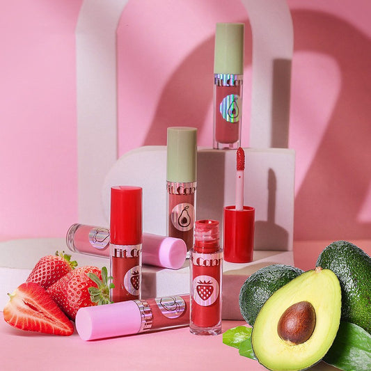 Set de 4 Labiales Mate Aterciopelados a Prueba de Manchas con Sabores Frutales