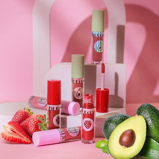 Set de 4 Labiales Mate Aterciopelados a Prueba de Manchas con Sabores Frutales